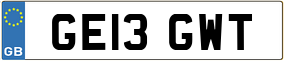 Trailer License Plate
